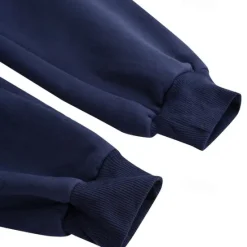 Online OUKU Men's Fleece Pants Sweatpants Joggers Workout Pants Track Pants Pocket Elastic Waist Solid Color Lightweight Full Length Casual Daily Trousers Athletic White Navy Blue Micro-elastic
