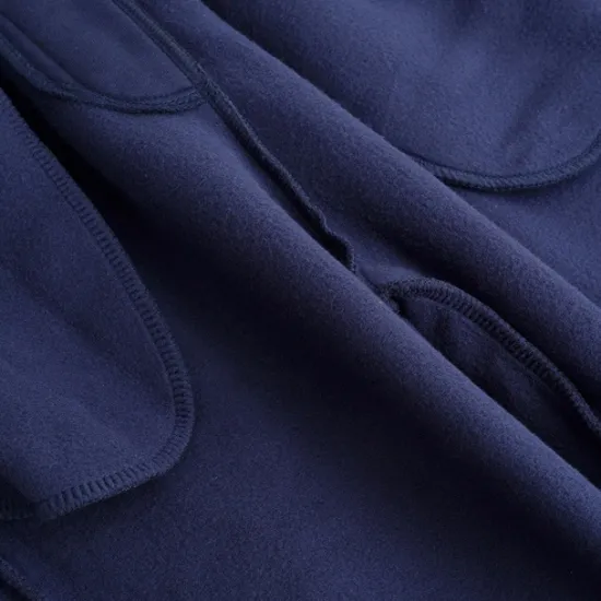 Online OUKU Men's Fleece Pants Sweatpants Joggers Workout Pants Track Pants Pocket Elastic Waist Solid Color Lightweight Full Length Casual Daily Trousers Athletic White Navy Blue Micro-elastic