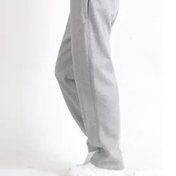 OUKU Men's Fleece Pants Sweatpants Joggers Trousers Straight Leg Sweatpants Elastic Waist Straight Leg Solid Color Plain Breathable Comfortable Full Length Sports Outdoor Daily Wear Casual / Sporty