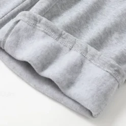 New OUKU Men's Fleece Pants Sweatpants Joggers Trousers Cargo Sweatpants Drawstring Elastic Waist Multi Pocket Solid Color Windproof Outdoor Full Length Casual Daily Fashion Streetwear Loose Fit Black White