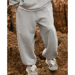 Online OUKU Men's Fleece Pants Sweatpants Joggers Trousers Pocket Plain Comfort Breathable Outdoor Daily Going out Fashion Casual Black Grey