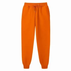 Clearance OUKU Men's Fleece Pants Sweatpants Joggers Winter Pants Trousers Side Pockets Elastic Waist Fleece Solid Color Comfort Warm Daily Casual Navy Apricot