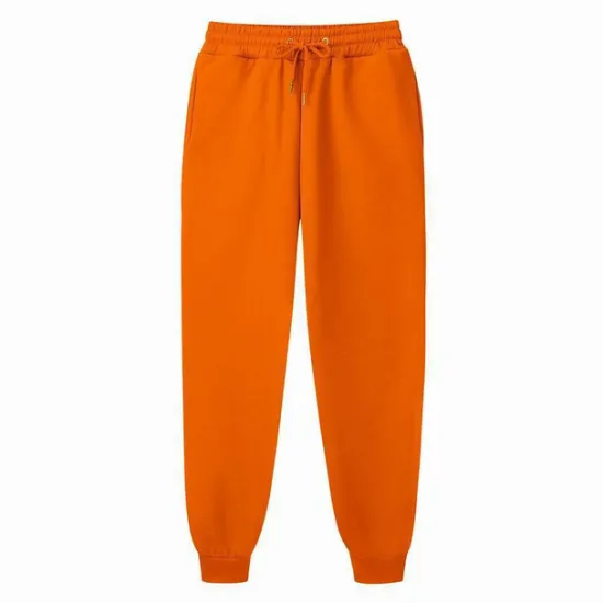 Clearance OUKU Men's Fleece Pants Sweatpants Joggers Winter Pants Trousers Side Pockets Elastic Waist Fleece Solid Color Comfort Warm Daily Casual Navy Apricot