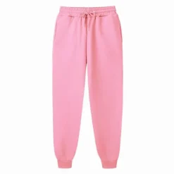 Clearance OUKU Men's Fleece Pants Sweatpants Joggers Winter Pants Trousers Side Pockets Elastic Waist Fleece Solid Color Comfort Warm Daily Casual Navy Apricot