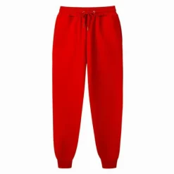 Clearance OUKU Men's Fleece Pants Sweatpants Joggers Winter Pants Trousers Side Pockets Elastic Waist Fleece Solid Color Comfort Warm Daily Casual Navy Apricot