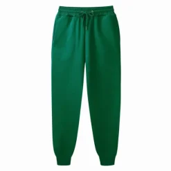 Clearance OUKU Men's Fleece Pants Sweatpants Joggers Winter Pants Trousers Side Pockets Elastic Waist Fleece Solid Color Comfort Warm Daily Casual Navy Apricot