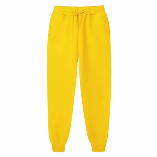 Clearance OUKU Men's Fleece Pants Sweatpants Joggers Winter Pants Trousers Side Pockets Elastic Waist Fleece Solid Color Comfort Warm Daily Casual Navy Apricot