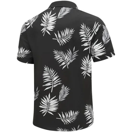 Outlet OUKU Men's Floral Coconut Tree Bus Shirt Summer Hawaiian Shirt Aloha Shirt Short Sleeves Shirt Turndown Fashion Streetwear Designer Outdoor Street Casual Black Yellow Navy Blue S M L
