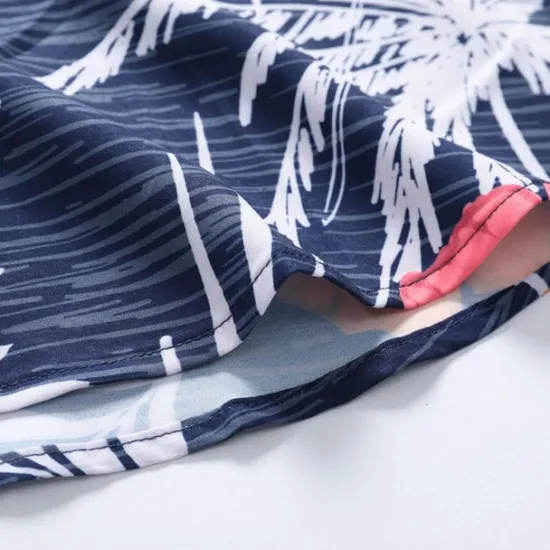 Outlet OUKU Men's Floral Coconut Tree Bus Shirt Summer Hawaiian Shirt Aloha Shirt Short Sleeves Shirt Turndown Fashion Streetwear Designer Outdoor Street Casual Black Yellow Navy Blue S M L