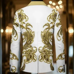 Clearance OUKU Men's Floral Graphic Long Sleeve Turndown Artistic Casual Party Evening Wear Daily Buttons 3D Print Multi Pocket Yellow