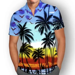 Clearance OUKU Men's Floral Tropical Flowers Shirt Summer Hawaiian Shirt Aloha Shirt Short Sleeves Shirt Turndown Fashion Designer Casual Outdoor Street Casual Black Yellow Red S M L