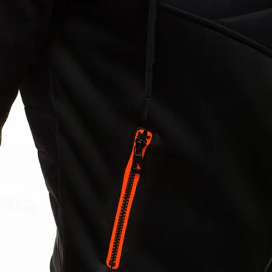 Outlet OUKU Men's Full Zip Hoodie Zip Up Hoodie Black Dark Gray Gray Hooded Color Block Zip Up Patchwork Pocket Sports & Outdoor Daily Holiday Polyester Streetwear Basic Casual Fall & Winter Clothing Apparel