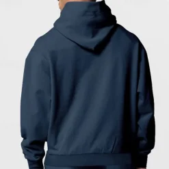 OUKU Men's Full Zip Hoodie Zip Up Hoodie Fleece Hoodie Black Navy Blue Khaki Light Grey Hooded Plain Zip Up Pocket Sports & Outdoor Daily Holiday Polyester Streetwear Basic Casual Fall & Winter Clothing