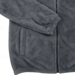 Sale OUKU Men's Full Zip Hoodie Zip Up Hoodie Fleece Jacket Fleece Hoodie Black Navy Blue Khaki Gray Hooded Plain Zip Up Patchwork Sports & Outdoor Casual Daily Polyester Streetwear Casual Fall & Winter