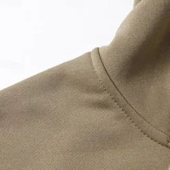 OUKU Men's Full Zip Hoodie Zip Up Hoodie Fuzzy Sherpa Fleece Jacket Fleece Hoodie Yellow Army Green Khaki Dark Gray Hooded Plain Zip Up Zipper Pocket Sports & Outdoor Daily Weekend Polyester Vintage Cool