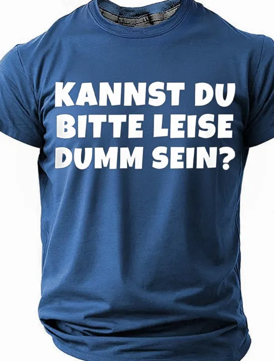 Clearance OUKU Men's Funny Slang German T Shirt Short Sleeve T shirt 3D Print Crew Neck Shirt Fashion Daily Street Casual Daily Black Red Blue Summer Spring All Seasons Clothing Apparel S M L XL XXL XXXL