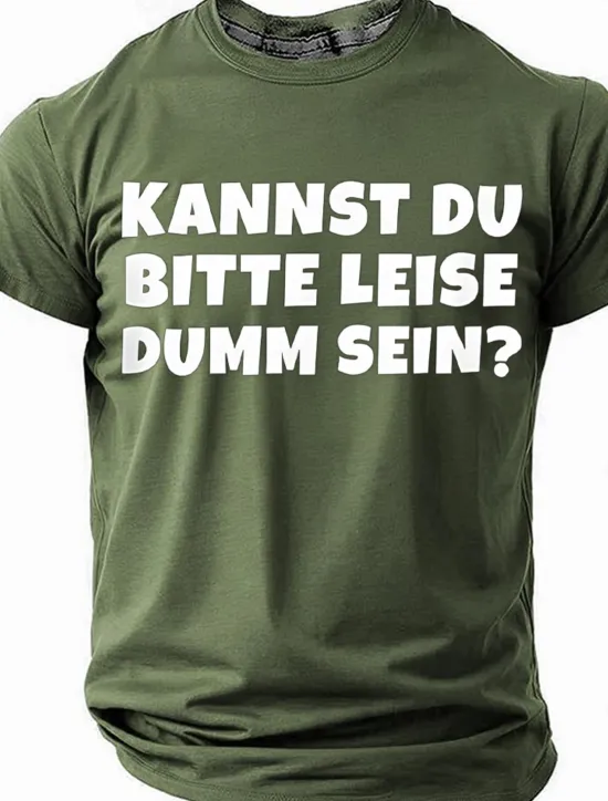 Clearance OUKU Men's Funny Slang German T Shirt Short Sleeve T shirt 3D Print Crew Neck Shirt Fashion Daily Street Casual Daily Black Red Blue Summer Spring All Seasons Clothing Apparel S M L XL XXL XXXL