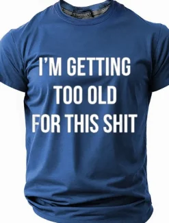 Discount OUKU Men's Funny Slang T Shirt Short Sleeve T shirt 3D Print Crew Neck Shirt Fashion Daily Basic Street Casual Daily Black Red Blue Summer Spring All Seasons Clothing Apparel S M L XL XXL XXXL