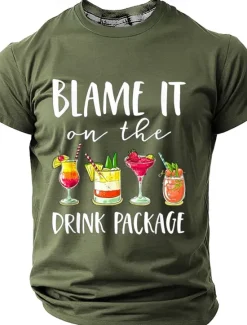 Clearance OUKU Men's Funny T Shirt Short Sleeve T shirt 3D Print Crew Neck Shirt Fashion Daily Street Daily Red Blue Green Summer Spring Clothing Apparel S M L XL XXL XXXL