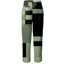Outlet OUKU Men's Geometric Color Block Patchwork Dress Pants Mid Waist Business Casual Formal Dailywear Zipper Pocket Summer Spring Fall 3D Print Black Pink Blue