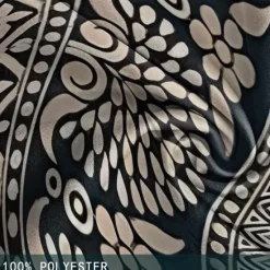 Best OUKU Men's Geometric Pattern Flower / Floral Swim Shorts Board Shorts Swimming Trunks Mid Waist Vintage Hawaiian Ethnic Style Holiday Beach Drawstring with Mesh lining Elastic Waist Designer Clothing Blue