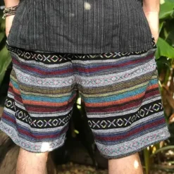 OUKU Men's Geometric Pattern Swim Trunks Swim Shorts Board Shorts Mid Waist Fashion Streetwear Designer Casual Daily Holiday Pocket Drawstring Elastic Waist Designer Clothing Apparel Rainbow