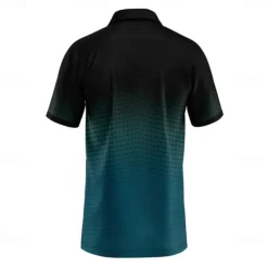 Hot OUKU Men's Geometric Polo Short Sleeve Polo Shirts Collared Shirts Business Casual School Outdoor Athleisure Daily Wear 3D Print Summer Lake blue Sky Blue Purple