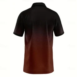 Hot OUKU Men's Geometric Polo Short Sleeve Polo Shirts Collared Shirts Business Casual School Outdoor Athleisure Daily Wear 3D Print Summer Lake blue Sky Blue Purple