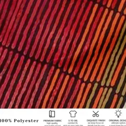 Hot OUKU Men's Geometric Striped Mixed Color Trousers Baggy Pants Casual Pants Mid Waist Hawaiian Casual Outdoor Vacation Holiday Wide Leg Summer Spring 3D Print Red Blue