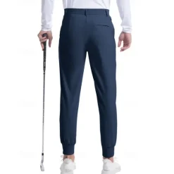 Outlet OUKU Men's Golf Pants Trousers Casual Pants Buttons Pocket Elastic Cuff Plain Comfort Sports Outdoor Daily Fashion Casual Dark Brown ArmyGreen Micro-elastic