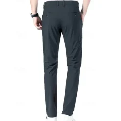 Hot OUKU Men's Golf Pants Trousers Casual Pants Stretch Pants Pocket Plain Comfort Breathable Outdoor Daily Going out Fashion Casual Black Blue