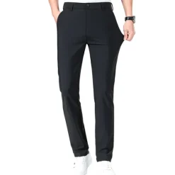 Hot OUKU Men's Golf Pants Trousers Casual Pants Stretch Pants Pocket Plain Comfort Breathable Outdoor Daily Going out Fashion Casual Black Blue