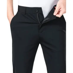 Hot OUKU Men's Golf Pants Trousers Casual Pants Stretch Pants Pocket Plain Comfort Breathable Outdoor Daily Going out Fashion Casual Black Blue