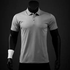 Sale OUKU Men's Golf Polo Outdoor Sports Classic Short Sleeve Sports Solid Colored Button Front Summer Spring Regular Fit Black White Yellow Light Green Pink Red Golf Polo