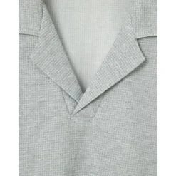 Outlet OUKU Men's Golf Polos Shirts Waffle Knit Polo Shirt Business Casual Ribbed Polo Collar Long Sleeve Fashion Basic Solid Color Knitting Fall Winter Regular Fit Black White Royal Blue Beige Grey Golf Polos