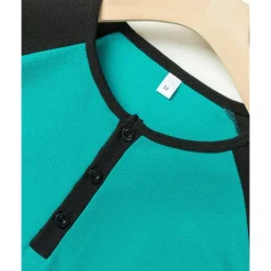 Clearance OUKU Men's Golf Shirt Golf Polos Shirts Work Casual Henley Short Sleeve Basic Modern Color Block Patchwork Buttons Summer Regular Fit Dark Red Orange Green Military Green Grey Golf Shirt