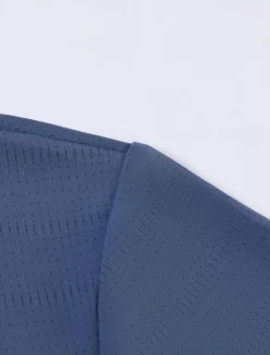 Outlet OUKU Men's Golf Shirt Golf Polos Shirts Work Casual Lapel Short Sleeve Basic Modern Plain Patchwork Buttons Summer Regular Fit Lake blue Black White Navy Blue Golf Shirt