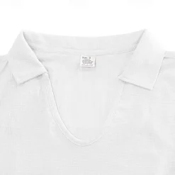 Hot OUKU Men's Golf Shirt Golf Polos Shirts Work Casual V Neck Short Sleeve Basic Modern Plain Jacquard Summer Spring Regular Fit Apricot White Brown Light Grey Army Green Light Blue Golf Shirt