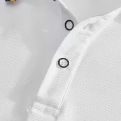 Online OUKU Men's Golf Shirt Golf Polos Shirts Work Casual Lapel Short Sleeve Basic Modern Plain Patchwork Buttons Summer Regular Fit Depression Green Fire Red Black White Light Green Navy Blue Golf Shirt