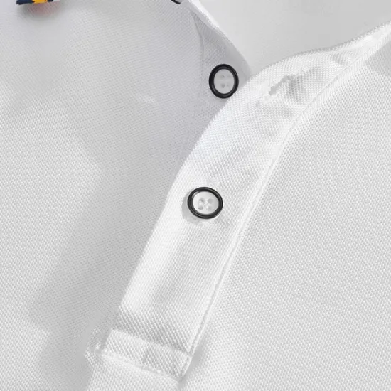 Online OUKU Men's Golf Shirt Golf Polos Shirts Work Casual Lapel Short Sleeve Basic Modern Plain Patchwork Buttons Summer Regular Fit Depression Green Fire Red Black White Light Green Navy Blue Golf Shirt