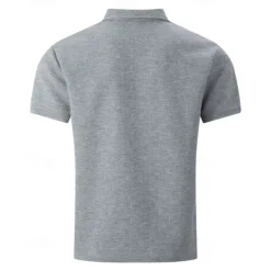 New OUKU Men's Golf Shirt Golf Polos Shirts Work Casual Lapel Short Sleeve Basic Modern Plain Buttons Jacquard Summer Regular Fit Black White Sky Blue Khaki Gray Golf Shirt