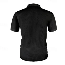New OUKU Men's Golf Shirt Golf Polos Shirts Casual Sports Lapel Short Sleeve Basic Comfortable Plain Buttons Jacquard Summer Regular Fit Black White Navy Blue Blue sky blue Dark Gray Golf Shirt