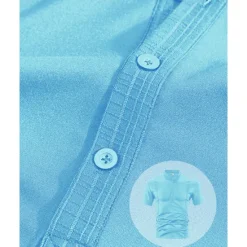 New OUKU Men's Golf Shirt Golf Polos Shirts Work Casual Stand Collar Short Sleeve Basic Modern Color Block Plain Buttons Summer Regular Fit Black White Wine Navy Blue Sky Blue Khaki Golf Shirt