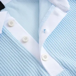 Hot OUKU Men's Golf Shirt Knit Polo Business Casual Classic Short Sleeve Fashion Solid Color Button Knitted Summer Spring Regular Fit Light Brown White Burgundy Sky Blue Dark Grey Golf Shirt