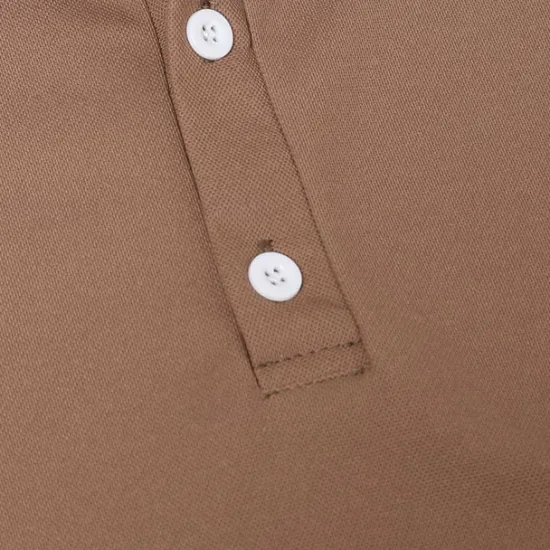 Online OUKU Men's Golf Shirt Knit Polo Street Casual Polo Collar Classic Long Sleeve Fashion Casual Solid Color Plain Button Front Simple Spring & Fall Regular Fit Black White Light Green Pink Wine Navy Blue