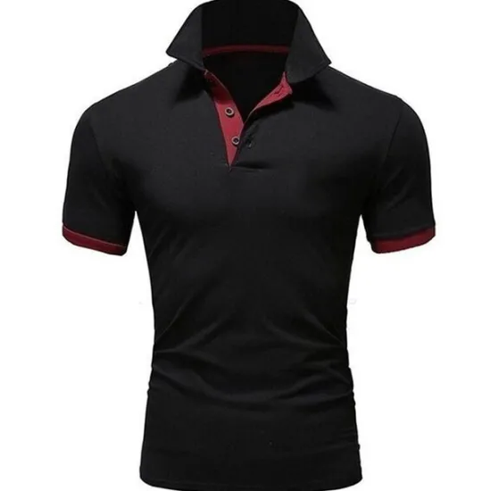 Hot OUKU Men's Golf Shirt Polo Casual Sports Classic Short Sleeve Basic Casual Solid Color Plain Button Front Summer Spring Regular Fit Apple Green Light Pink Golden yellow Lake blue Yellow and Navy Black