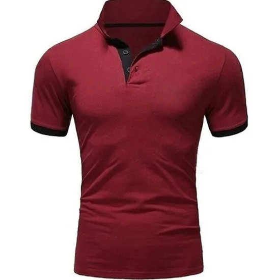 Hot OUKU Men's Golf Shirt Polo Casual Sports Classic Short Sleeve Basic Casual Solid Color Plain Button Front Summer Spring Regular Fit Apple Green Light Pink Golden yellow Lake blue Yellow and Navy Black