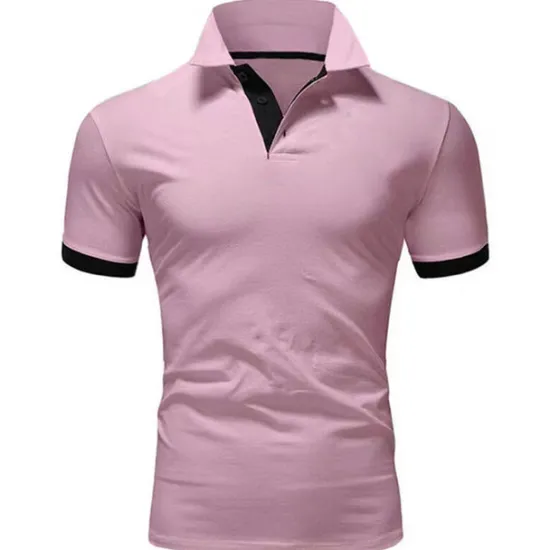 Hot OUKU Men's Golf Shirt Polo Casual Sports Classic Short Sleeve Basic Casual Solid Color Plain Button Front Summer Spring Regular Fit Apple Green Light Pink Golden yellow Lake blue Yellow and Navy Black