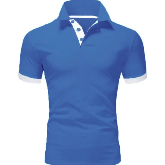 Hot OUKU Men's Golf Shirt Polo Casual Sports Classic Short Sleeve Basic Casual Solid Color Plain Button Front Summer Spring Regular Fit Apple Green Light Pink Golden yellow Lake blue Yellow and Navy Black