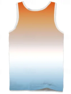 New OUKU Men's Gradient Coconut Palm T Shirt Vest Top Sleeveless T shirt 3D Print Crew Neck Scoop Neck Shirt Vacation Casual Casual Hawaiian Holiday Pink Blue Orange Summer Spring Clothing Apparel S M L XL